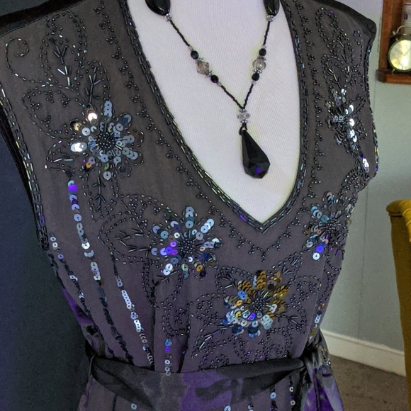 Flying Tomato satin and sequin dress - Picture 2 of 9